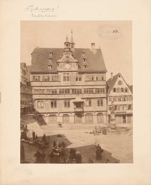 Rathaus, Tübingen: Fassade zum Markt