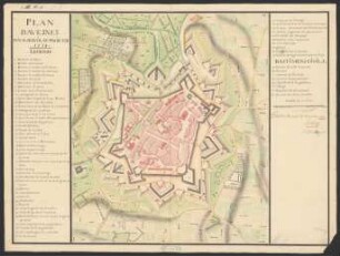 Plan d'Avesnes : pour servir au projet de 1738 : fait à Maubeuge le 1er Novembre 1737