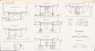 Schleuse, Hann. Münden: Drehbrücke: Querschnitte 1:20, Details