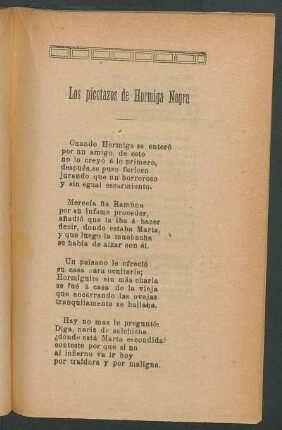 Los picotazos de Hormiga Negra