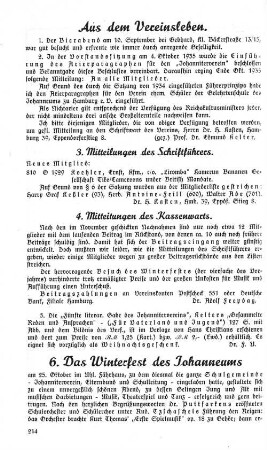 6. Das Winterfest des Johanneums