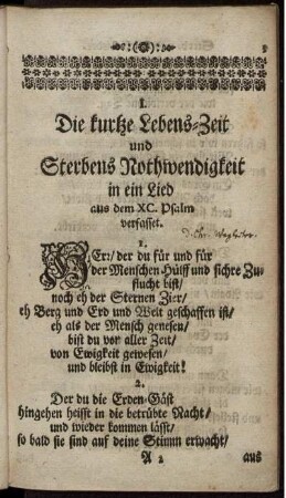 Sterb- und Leich-Lieder.