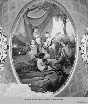 Zyklus mit Putten und Nymphen : Konzert einer Nymphe und Putten