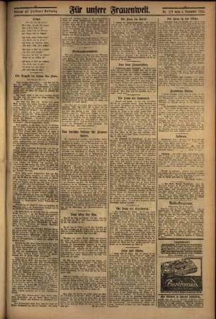 Zweite Ausgabe vom Donnerstag, den 03. Dezember 1925.
