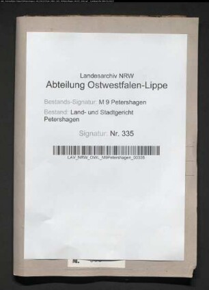 Verkauf der Gemeinheitsgrundstücke im Heisterholz bei Petershagen
