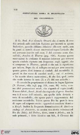 Osservazioni sopra il significato del coccodrillo