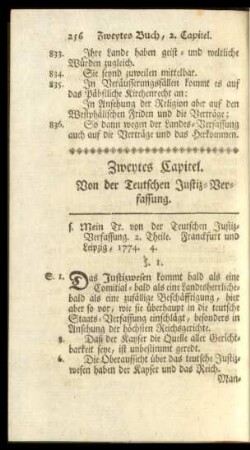 Zweytes Capitel. Von der Teutschen Justiz-Verfassung.