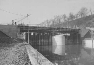 Baustelle Doppelschleuse Marbach/Neckar