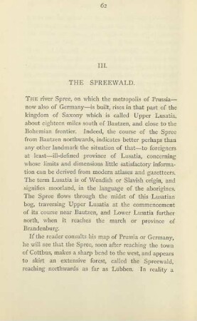 III. The Spreewald