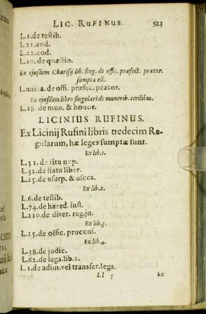 Licinius Rufinus.