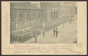 Ansichtskarte "Unsere Jugendwehr", Kaiser-Franz-Garde-Grenadier Regiment