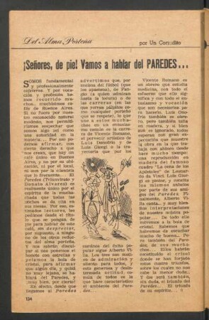 ¡Señores, de pie! Vamos a hablar del paredes ... : Del alma porteña