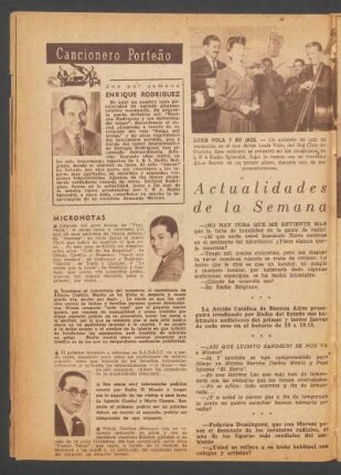 Cancionero porteño - Uno por semana: Enrique Rodríguez - Micronotas