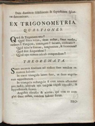 Ex Trigonometria.