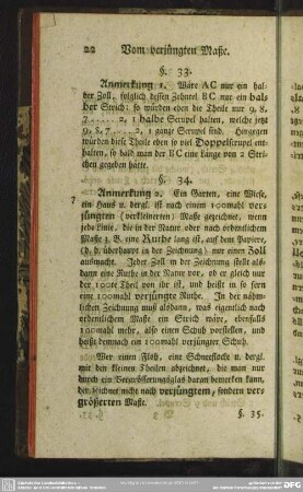 Vom verjüngten Maße