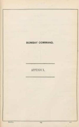 Bombay Command. Appendix