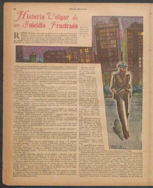 Historia vulgar de un suicidio frustrado : Un cuento de Ramón Heredia