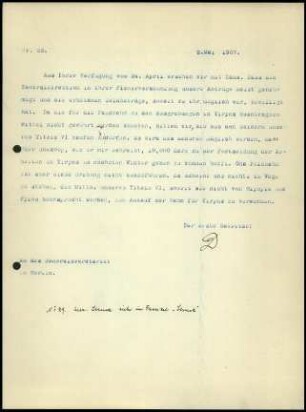 Berichte des ersten Sekretars an das General-Sekretariat