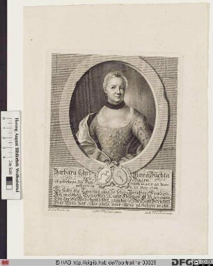 Bildnis Barbara Christiana Buchta, geb. Hagen