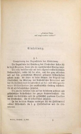 Lehrbuch des Deutschen Strafrechtes