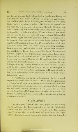 I. Der Umtrieb.