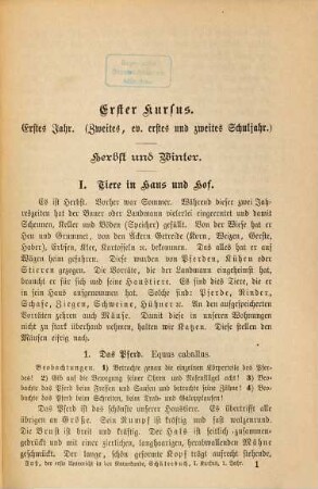 Der erste Unterricht in der Naturgeschichte : ein Wiederholungs- und Übungsbuch für die Hand der Schüler und Schülerinnen an Volks- und höheren Töchterschueln, sowie verwandten Anstalten, 1