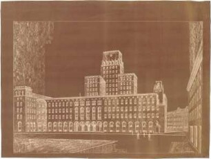 Billing, Hermann; Bochum (Nordrhein-Westfalen); Rathaus - Ansicht (Perspektive)