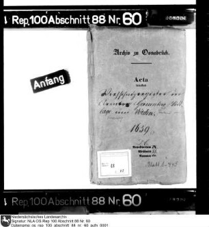 Viehschatzregister der Ämter Grönenberg, Vörden, Wittlage, Hunteburg, Reckenberg und Fürstenau Enthält: Amt Grönenberg 1659, Amt Vörden 1659 (ab Bl. 82), Amt Wittlage 1659 (ab Bl. 154) und 1661 (ab Bl. 193), Amt Hunteburg (undatiert, ab Bl. 229), Kirchspiel Hunteburg 1666 (ab Bl. 255), Kirchspiel Ostercappeln 1666 (ab Bl. 262a), Amt Reckenberg und Stadt Wiedenbrück 1660 (ab Bl. 264), Vogtei Langenberg 1666 (ab Bl. 296), Stadt Wiedenbrück 1666 (ab Bl. 316), Amt Reckenberg und Stadt Wiedenbrück 1667? (ab Bl. 328), div. Rückstände (ab Bl. 364), Kirchspiel Alfhausen 1666 (ab Bl. 380), Amt Fürstenau 1666 (ab Bl. 388)