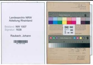 Entnazifizierung Johann Raubach , geb. 04.09.1898 (Werkmeister)