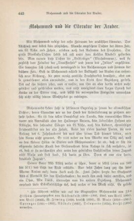 442-464 Mohammed und die Literatur der Araber