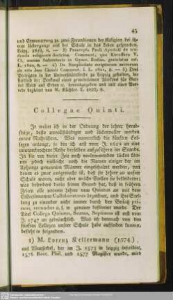 Collegae Quinti