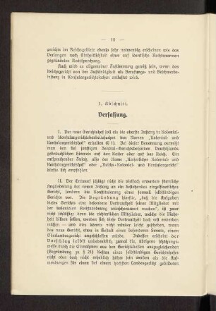 1. Abschnitt. Verfassung.