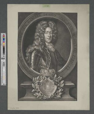 Georgius Augustus : Dux Hanover. Design. Succ. Regn. M. Brit. Eq. Periscel