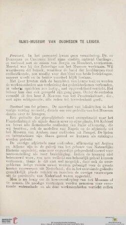 Rijks-Museum van Oudheden te Leiden
