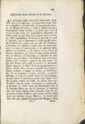 Descrizione della Collina di S. Casciano.