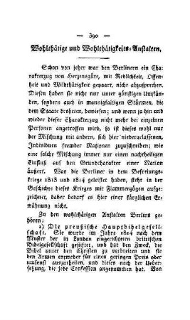 Wohlthätige und Wohltätigkeits-Anstalten