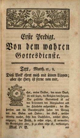 Johann Baptist Massillon, Königl. Hofpredigers und Bischofs zu Clermont, Fastenpredigten, welche vor dem Könige in Frankreich Ludwig dem Funfzehnten gehalten worden, 4