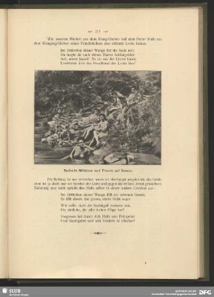 Badende Mädchen und Frauen auf Samoa