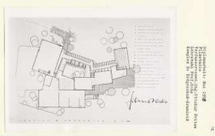 Filmstudio, Berlin-Spandau (Diplomarbeit bei Karl Wilhelm Ochs): Komplex B, Grundriss Erdgeschoss 1:200