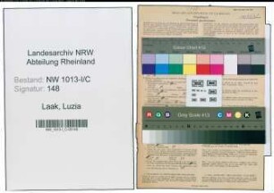 Entnazifizierung Luzia Te Laak , geb. 25.01.1921 (Verkaeuferin)