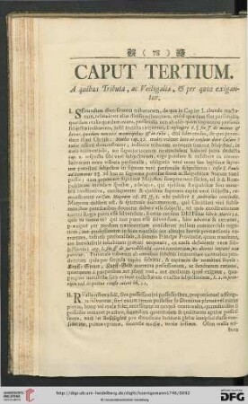 Caput tertium