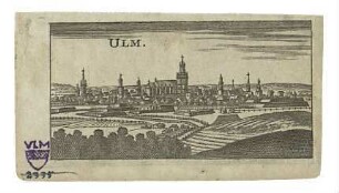 Ulm von Norden. Ende 17 Jhdt.