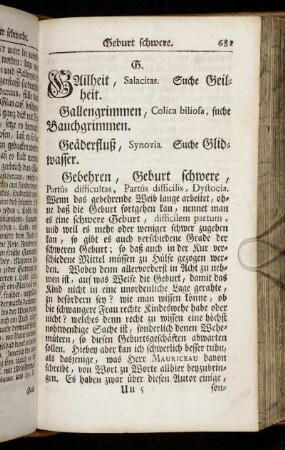 G. = Gailheit. - Goldadern Gebresten.