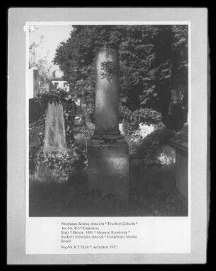 Grabstein Säule