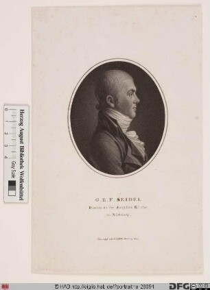 Bildnis Gotthold Emanuel Friedrich Seidel