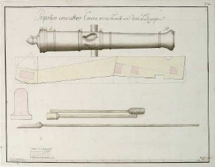 WHK 43 Pläne der Artillerie: Hessische 24-Pfünder-Kanone