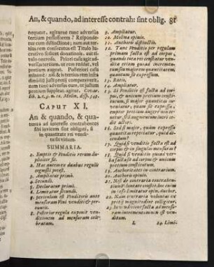 81-90, Caput XI. An & quando, & quatenus ad interesse contrahentes sibi invicem sint obligati...
