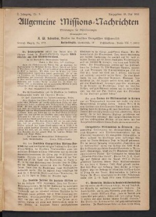 No. 5. 15. Mai 1916
