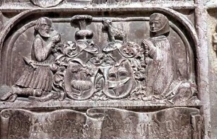 Epitaph der Eheleute von Keutschach & Schmerzensmann mit Maria und Johannes