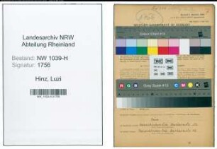 Entnazifizierung Luzi Hinz , geb. 02.09.1909 ()